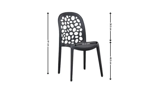 Scaun TX16 Plastic Negru