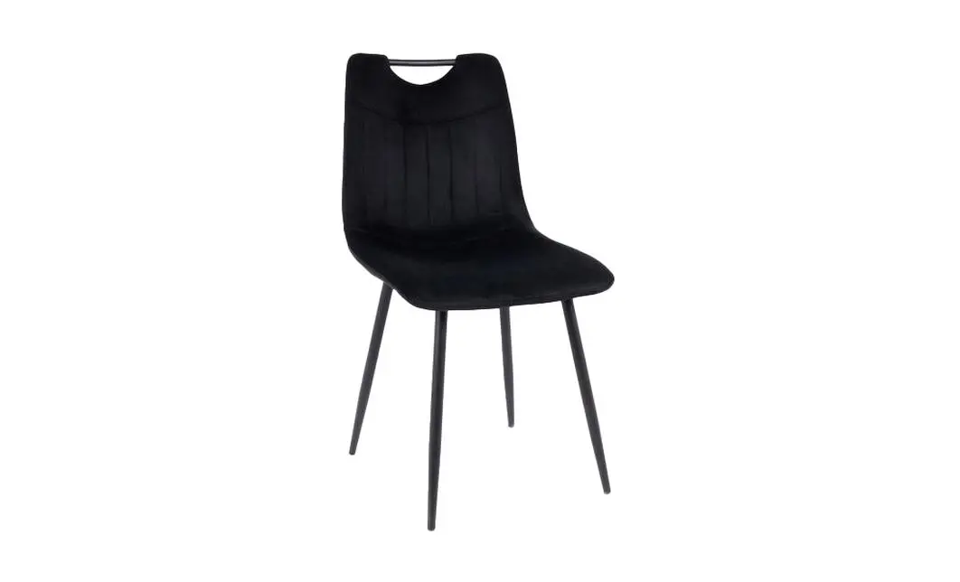 Set Masă Living Extensibilă DTM0101 CS Bej cu 4 Scaune KJC0358 Negre
