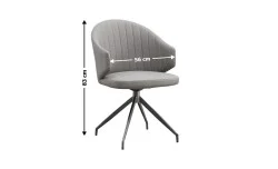 Scaun Living Rotativ CY815 Gri
