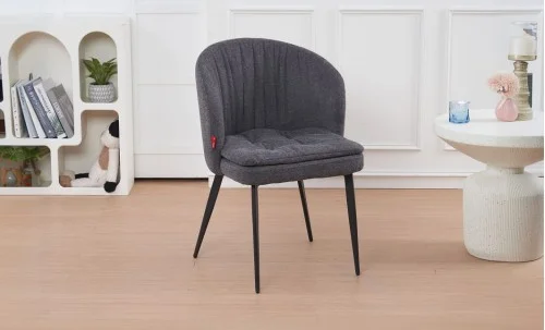 Scaun Living cu Picioare Metalice DCM0102CF Gri