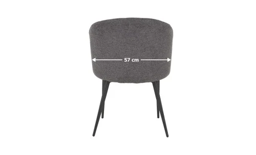 Scaun Living cu Picioare Metalice DCM0102CF Gri