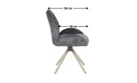Scaun Living Tapițat DCM0104CS Gri 2