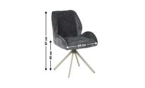 Scaun Living Tapițat DCM0104CS Gri