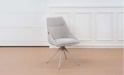 Scaun Living Rotativ DCM0108CS Gri Deschis