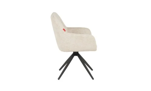 Set Masă Living Extensibilă CT242 Blat Sticlă Securizată cu 6 Scaune DCM0112AS Bej