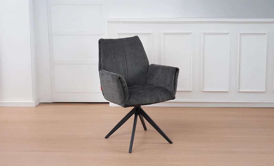 Scaun Living Rotativ DCM0601AS Gri Inchis