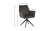 Scaun Living Rotativ DCM0601AS Gri Inchis 2