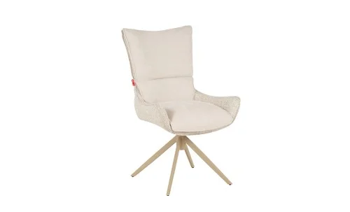Set Masă Living Extensibilă Blat Ceramic Alb Marmura CT234 cu Set 4 Scaune DCM0108CS