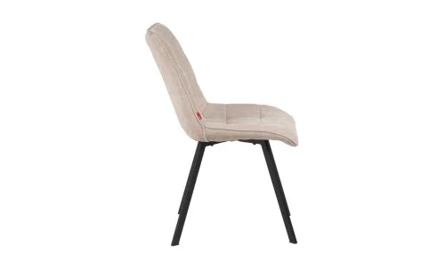 Set Masă Living Extensibilă DTM0101CS Bej cu 6 Scaune Tapițate DCM1801CF Bej
