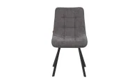 Set Masă Living Extensibilă DTM0101CS Bej cu 4 Scaune Tapițate DCM1801CF Gri