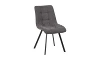 Set Masă Living Extensibilă Blat Ceramic KJT416 Alb-Cappuccino cu 4 Scaune DCM1801CF Gri 3