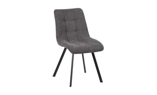 Set Masă Living Extensibilă Blat Ceramic KJT416 Alb-Cappuccino cu 4 Scaune DCM1801CF Gri