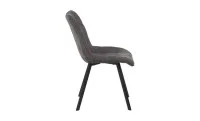 Set Masă Living Extensibilă DTM0101CS Bej cu 4 Scaune Tapițate DCM1801CF Gri
