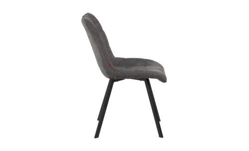 Set Masă Living Extensibilă DTM0101CS Bej cu 4 Scaune Tapițate DCM1801CF Gri