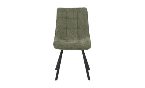 Set Masă Living Extensibilă DTM0101CS Bej cu 4 Scaune Tapițate DCM1801CF Verzi