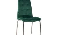 Set Masă Living Extensibilă DTM0101 Blat Ceramic Gri cu 4 Scaune Tapițate F630 Verzi 4