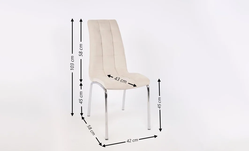 Set Masă Living Extensibilă DTM0101 Blat Ceramic Gri cu 4 Scaune Tapițate F630 Bej