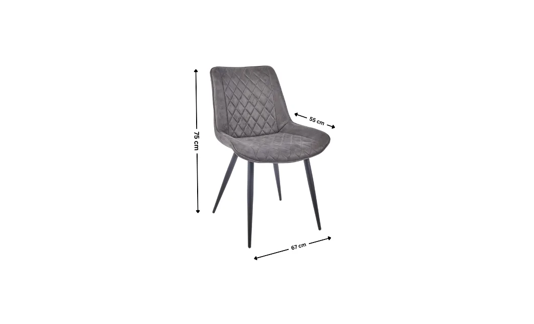 Scaun Living Tapitat J262-L, Gri 6