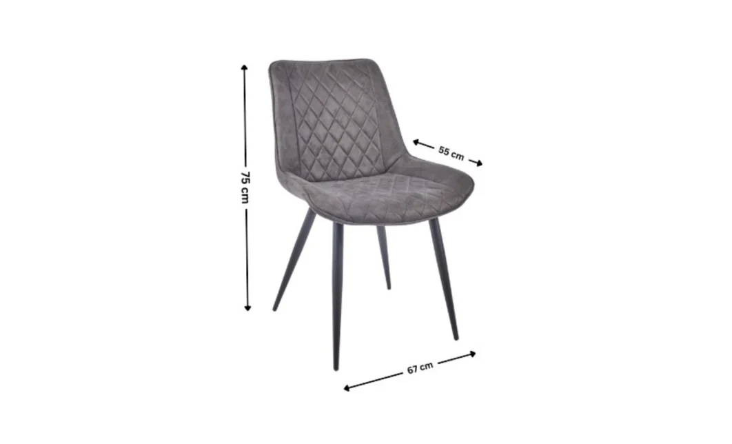 Set Masă Living Extensibilă KJT417 Albă cu 4 Scaune J262-L Gri