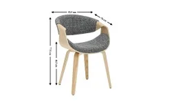 Scaun Living JY1829-7 Gri