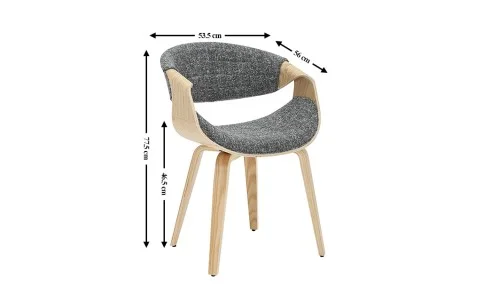 Scaun Living JY1829-7 Gri