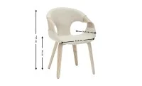 Scaun Living Tapitat JY6215X-M Bej 1