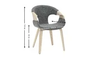 Scaun Living Tapitat JY6215X-M Gri