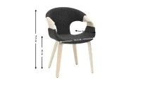 Scaun Living Tapitat JY6215X-M Gri Inchis
