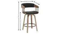 Scaun Bar JY3111X2-M Gri Inchis 1