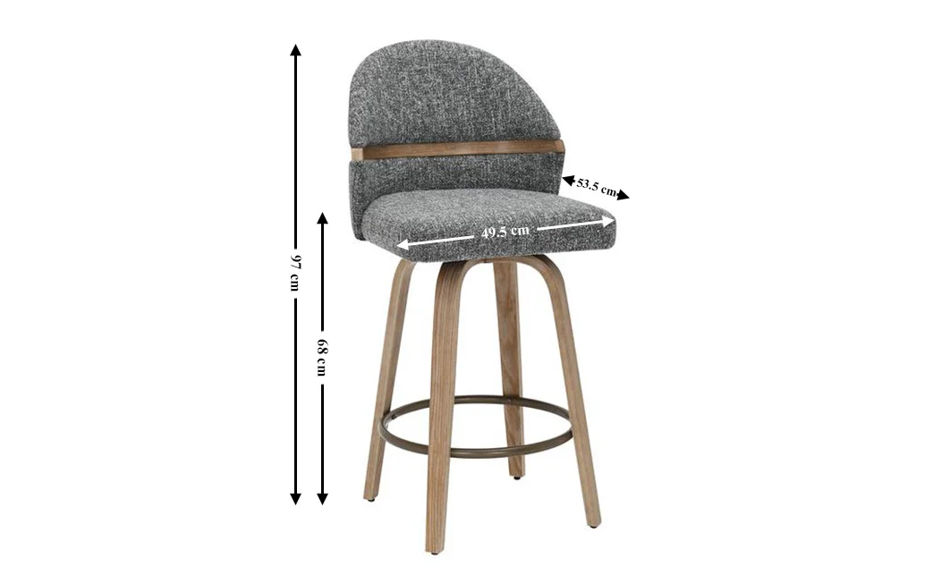 Scaun Bar JY3220X-M Gri 1