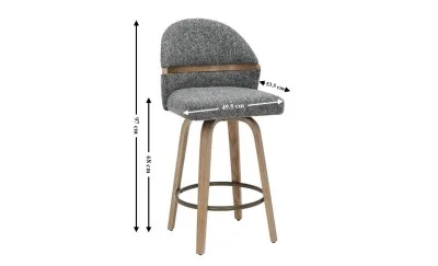 Scaun Bar JY3220X-M Gri