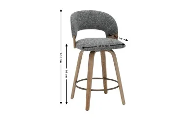 Scaun Bar JY3248X-M Gri