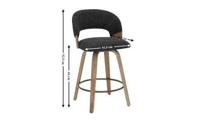 Scaun Bar JY3248X-M Gri Inchis
