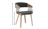 Scaun Living JY6342X-M Gri Inchis