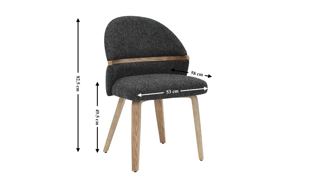 Scaun Living JY6415X-M Gri Inchis 1