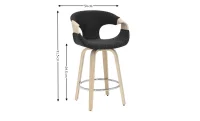 Scaun Bar JY3185X-M Gri Antracit 1