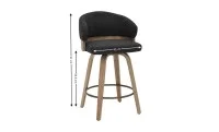 Scaun Bar JY3250X-M Gri Inchis 2