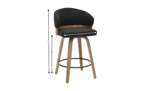 Scaun Bar JY3250X-M Gri Inchis