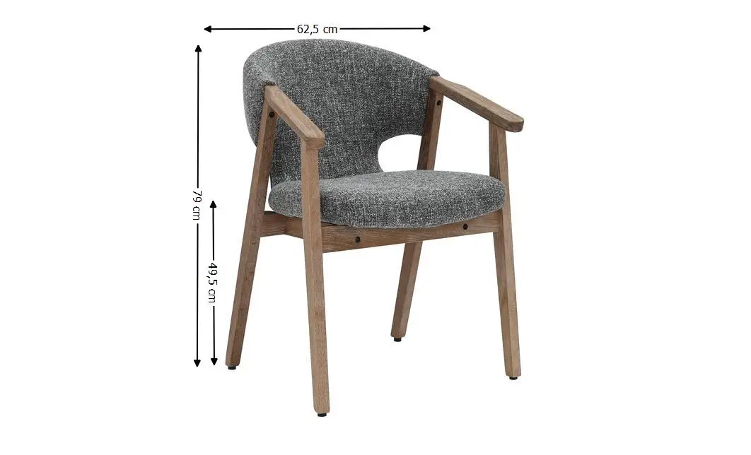 Scaun Living JY6386Q2-M2 Gri 1
