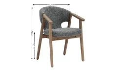 Scaun Living JY6386Q2-M2 Gri