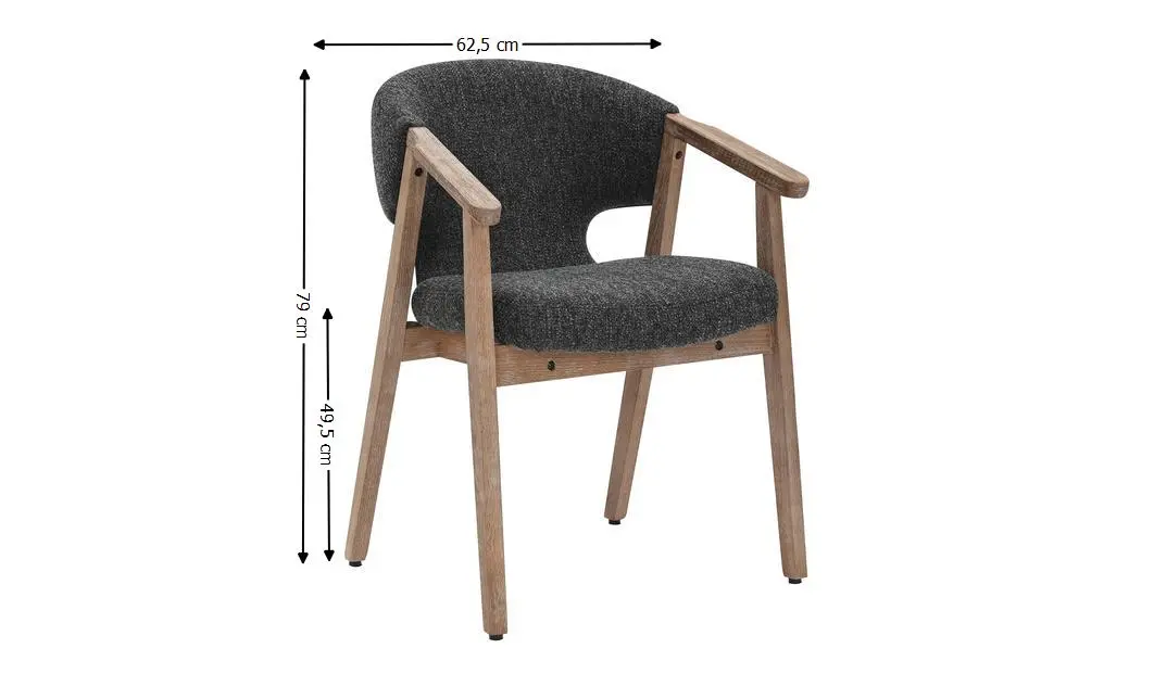 Scaun Living JY6386Q2-M2 Gri Antracit 1