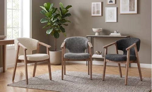 Scaun Living JY6386Q2-M2 Gri Antracit