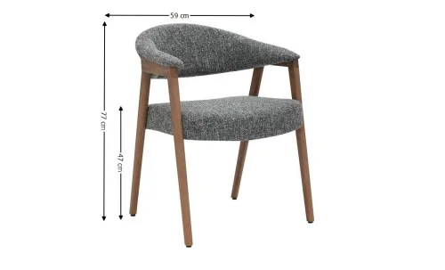 Scaun Living JY6410Q-M2 Gri