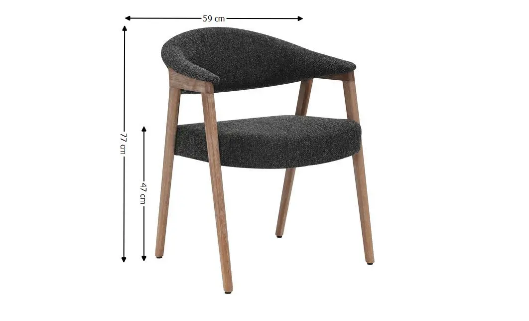 Scaun Living JY6410Q-M2 Gri Antracit 1