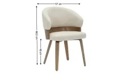 Scaun Living JY6448X-M Bej
