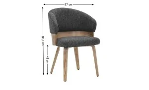 Scaun Living JY6448X-M Gri Antracit