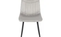 Set Masă Living Extensibilă DTM0101 Blat Ceramic Gri cu 4 Scaune Tapițate KJC0358 Gri