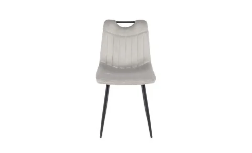 Set Masă Living Extensibilă DTM0101 Blat Ceramic Gri cu 4 Scaune Tapițate KJC0358 Gri