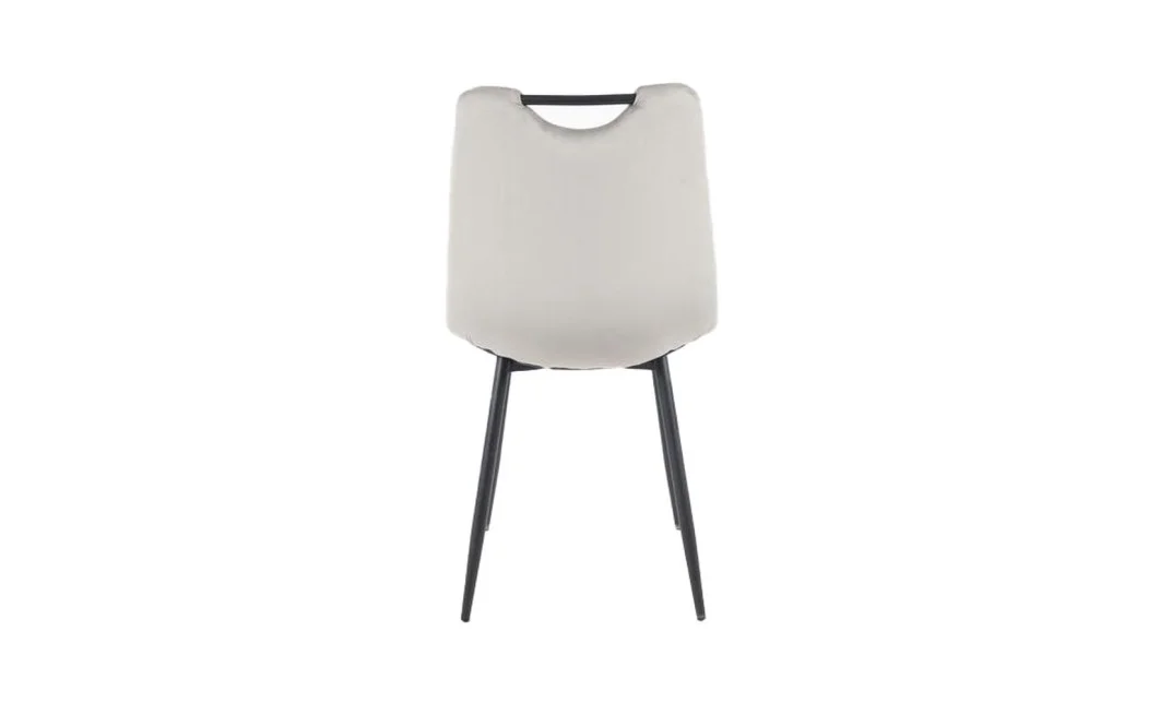 Set Masă Living Extensibilă DTM0101 Blat Ceramic Gri cu 4 Scaune Tapițate KJC0358 Gri