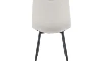 Set Masă Living Extensibilă DTM0101 Blat Ceramic Gri cu 4 Scaune Tapițate KJC0358 Gri